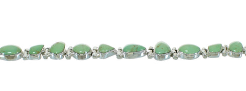 Sterling Silver Turquoise Link Bracelet VX65223