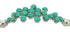 Turquoise And Genuine Sterling Silver Jewelry Link Bracelet VX65227