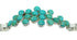 Turquoise And Authentic Sterling Silver Jewelry Link Bracelet VX65228