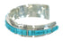 Sterling Silver Turquoise Inlay Cuff Bracelet VX65395