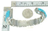 Genuine Sterling Silver Turquoise Inlay Cuff Bracelet VX65396