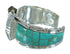 Sterling Silver Southwest Turquoise Inlay Cuff Watch RX65847