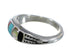 Southwestern Multicolor Inlay And Genuine Sterling Silver Ring Size 7-1/2 WX75341