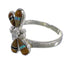 Sterling Silver Southwest Multicolor Inlay Dragonfly Ring Size 6-3/4 WX75361