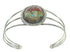 Sterling Silver Multicolor Inlay Native American Village Design Bracelet RX69132