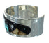 Sterling Silver Multicolor Inlay Native American Pueblo Design Cuff Bracelet RX69137