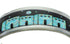 Sterling Silver Multicolor Inlay Native American Pueblo Design Cuff Bracelet RX69137