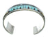Sterling Silver Multicolor Inlay Native American Pueblo Design Cuff Bracelet RX69137