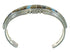 Southwest Sterling Silver Multicolor Inlay Cuff Bracelet RX69186