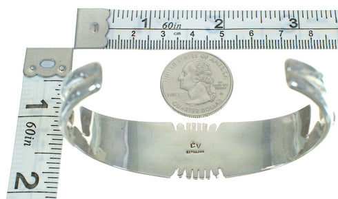 Silver Multicolor Inlay Cuff Bracelet AX78104