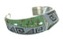 Turquoise Southwest Silver Water Wave Cuff Bracelet AX77960