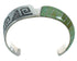Turquoise Southwest Sterling Silver Water Wave Cuff Bracelet AX77964