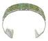 Turquoise Inlay Sterling Silver Southwest Cuff Bracelet AX77976