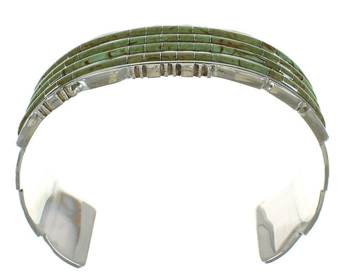 Turquoise Genuine Sterling Silver Southwest Cuff Bracelet AX77985