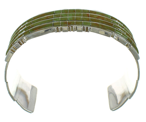 Turquoise Genuine Sterling Silver Southwestern Jewelry Cuff Bracelet AX77986
