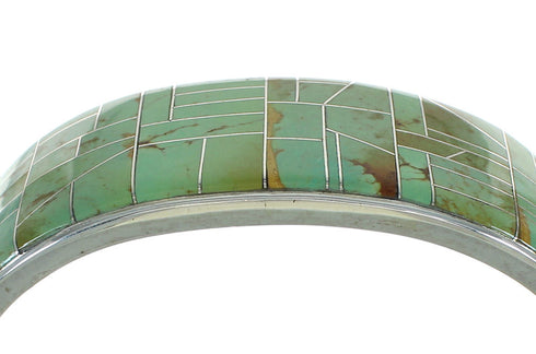Turquoise Sterling Silver Southwestern Jewelry Cuff Bracelet AX77987
