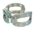 Southwestern Turquoise Inlay Genuine Sterling Silver Cuff Bracelet AX78010