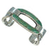 Turquoise Inlay Genuine Sterling Silver Cuff Bracelet AX78012