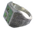 Southwestern Sterling Silver And Turquoise Ring Size 6-1/4 WX80885