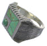 Southwestern Turquoise And Silver Ring Size 8-1/4 WX80926