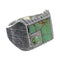 Southwestern Turquoise And Sterling Silver Ring Size 8-1/2 WX80960