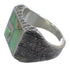 Southwestern Turquoise And Sterling Silver Ring Size 8-1/2 WX80960