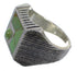 Southwestern Sterling Silver And Turquoise Ring Size 8-1/2 WX80973