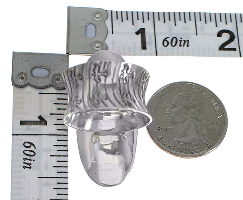 Southwest Turquoise And Sterling Silver Bear Water Wave Ring Size 7-1/4 WX80977