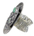 Sterling Silver Turquoise Butterfly Bear Southwestern Ring Size 4-3/4 WX81033