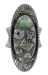 Sterling Silver Southwest Turquoise Butterfly Bear Ring Size 8-1/4 WX81036