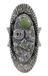 Turquoise Southwest Silver Butterfly Bear Ring Size 7 WX81058