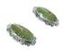 Turquoise And Opal Inlay Sterling Silver Southwest Post Earrings WX66563