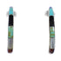 Southwest Silver Multicolor Post Hoop Earrings QX72453