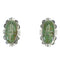 Southwest Turquoise Inlay Silver Post Earrings AX67760