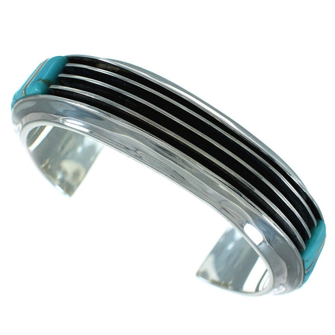 Turquoise Silver Southwestern Jewelry Cuff Bracelet AX78134
