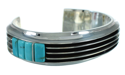 Turquoise Silver Southwestern Jewelry Cuff Bracelet AX78134