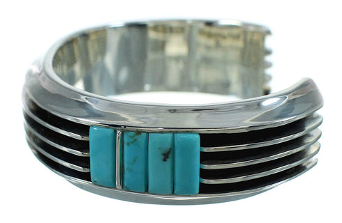 Turquoise Silver Southwestern Jewelry Cuff Bracelet AX78134