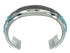 Turquoise Inlay Silver Southwestern Cuff Bracelet AX78145