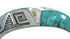 Turquoise Silver Southwestern Water Wave Cuff Bracelet AX78150