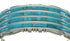 Turquoise Sterling Silver Southwest Cuff Bracelet AX78217