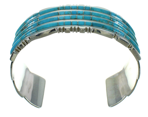 Turquoise Sterling Silver Southwest Cuff Bracelet AX78217