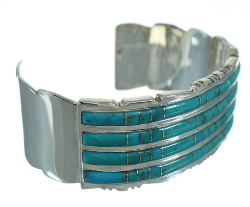 Turquoise Sterling Silver Southwestern Cuff Bracelet AX78218