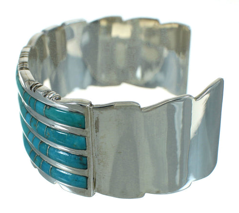 Turquoise Sterling Silver Southwestern Cuff Bracelet AX78218