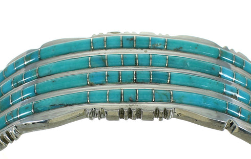 Turquoise Sterling Silver Southwestern Cuff Bracelet AX78218