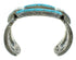 Turquoise Inlay Silver Southwest Cuff Bracelet AX78223