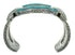 Southwest Turquoise Inlay Sterling Silver Jewelry Cuff Bracelet AX78229