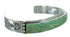 Turquoise Inlay Southwest Genuine Sterling Silver Cuff Bracelet AX78288