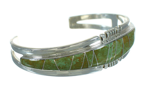 Turquoise Authentic Sterling Silver Cuff Bracelet AX78295