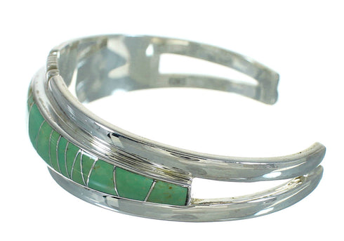 Southwestern Turquoise Sterling Silver Cuff Bracelet AX78299