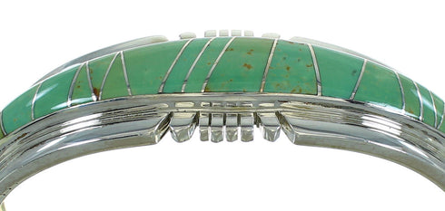 Southwestern Turquoise Sterling Silver Cuff Bracelet AX78299